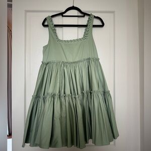 Aje Green Mini Trapeze Dress, Australian Sz 8
